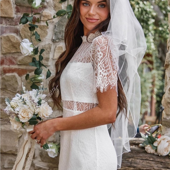 Ladies Lace Black Dress sz Small - Picture 12 of 13